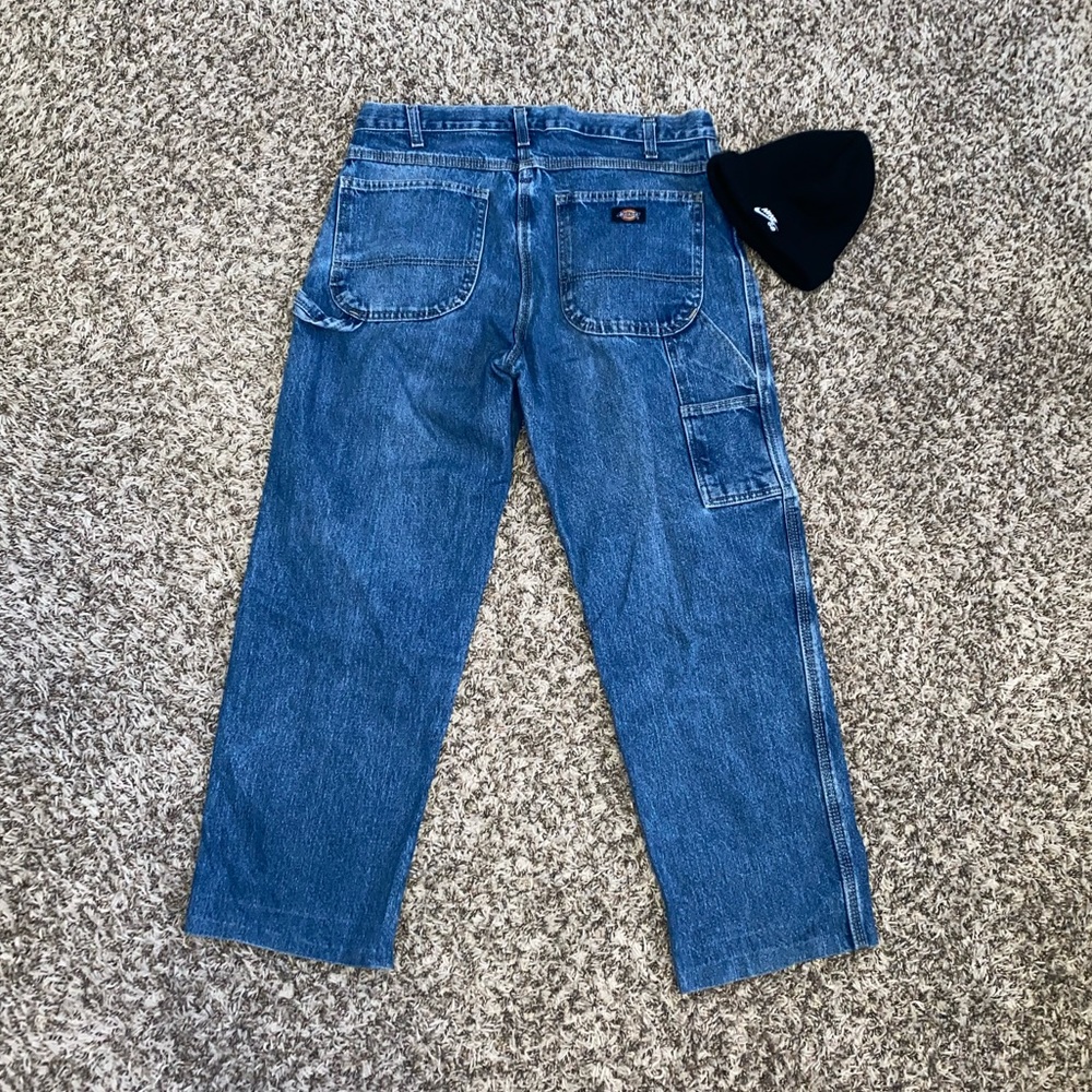Vintage/Skater dickies jeans with FREE black Nike SkateBoarding beanie!
